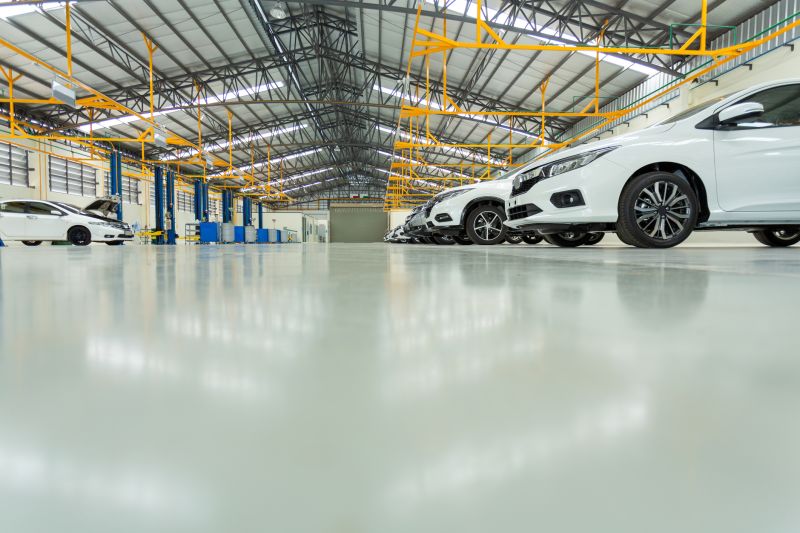Commercial Epoxy Floor Service detail